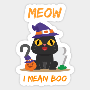 meow i mean boo Sticker